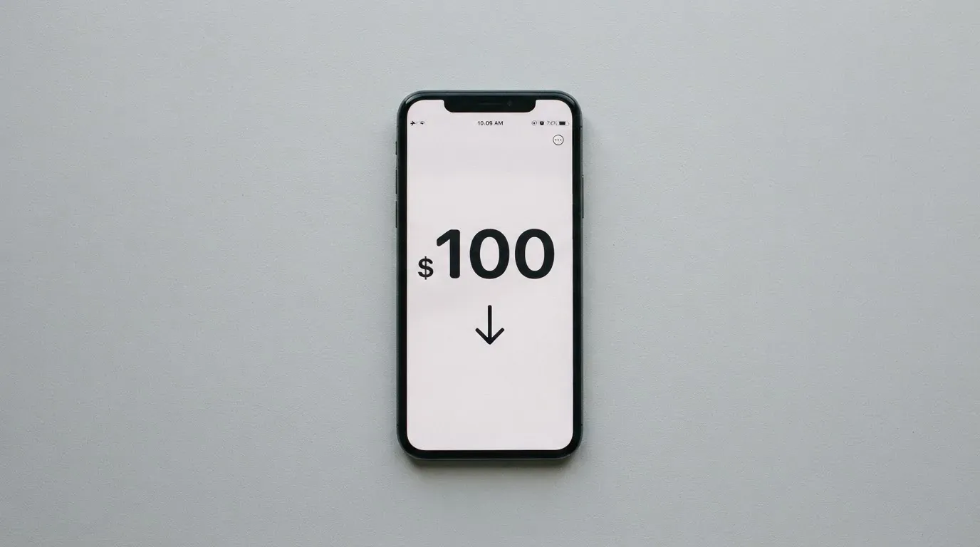 A phone showing a stablecoin transfer screen