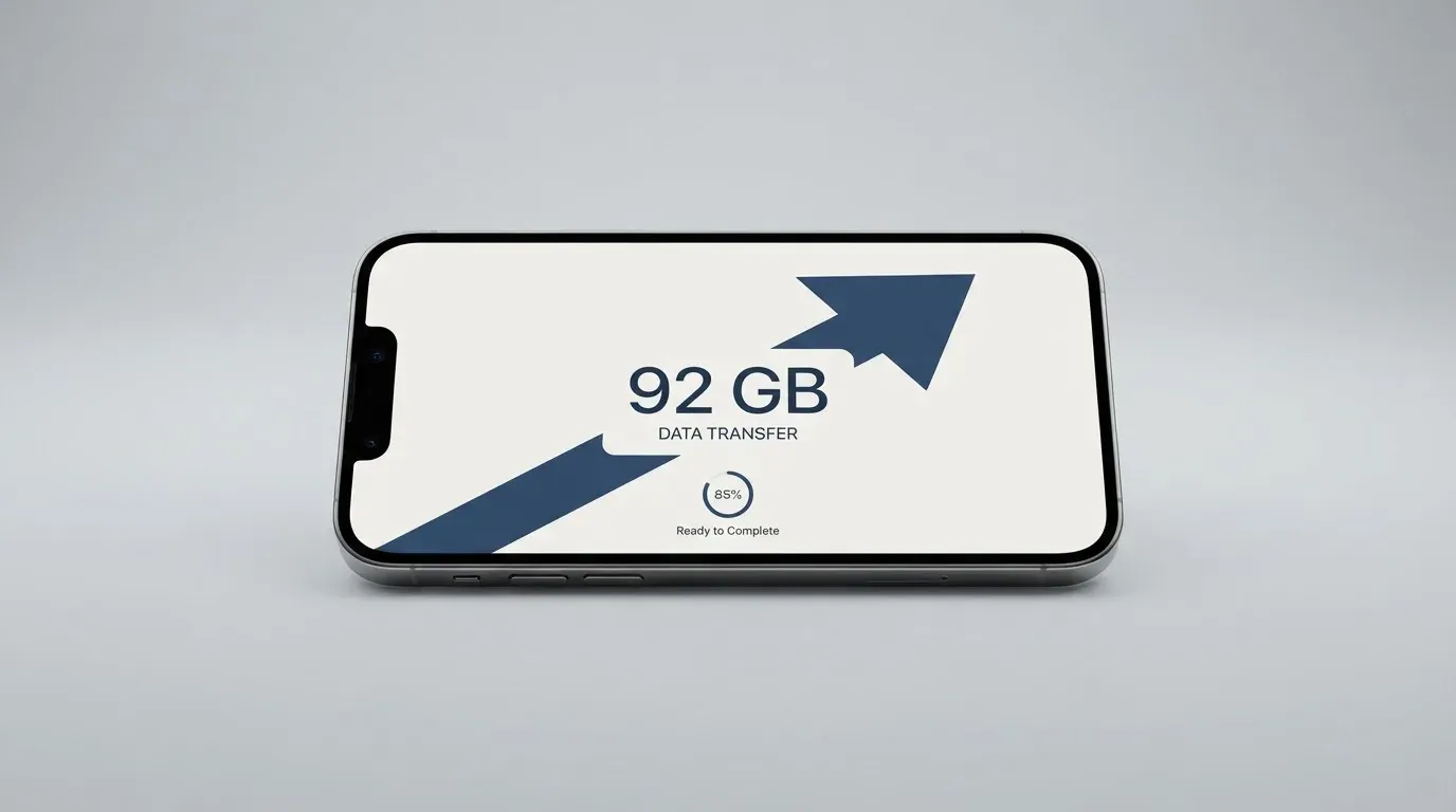 A phone showing a stablecoin transfer screen