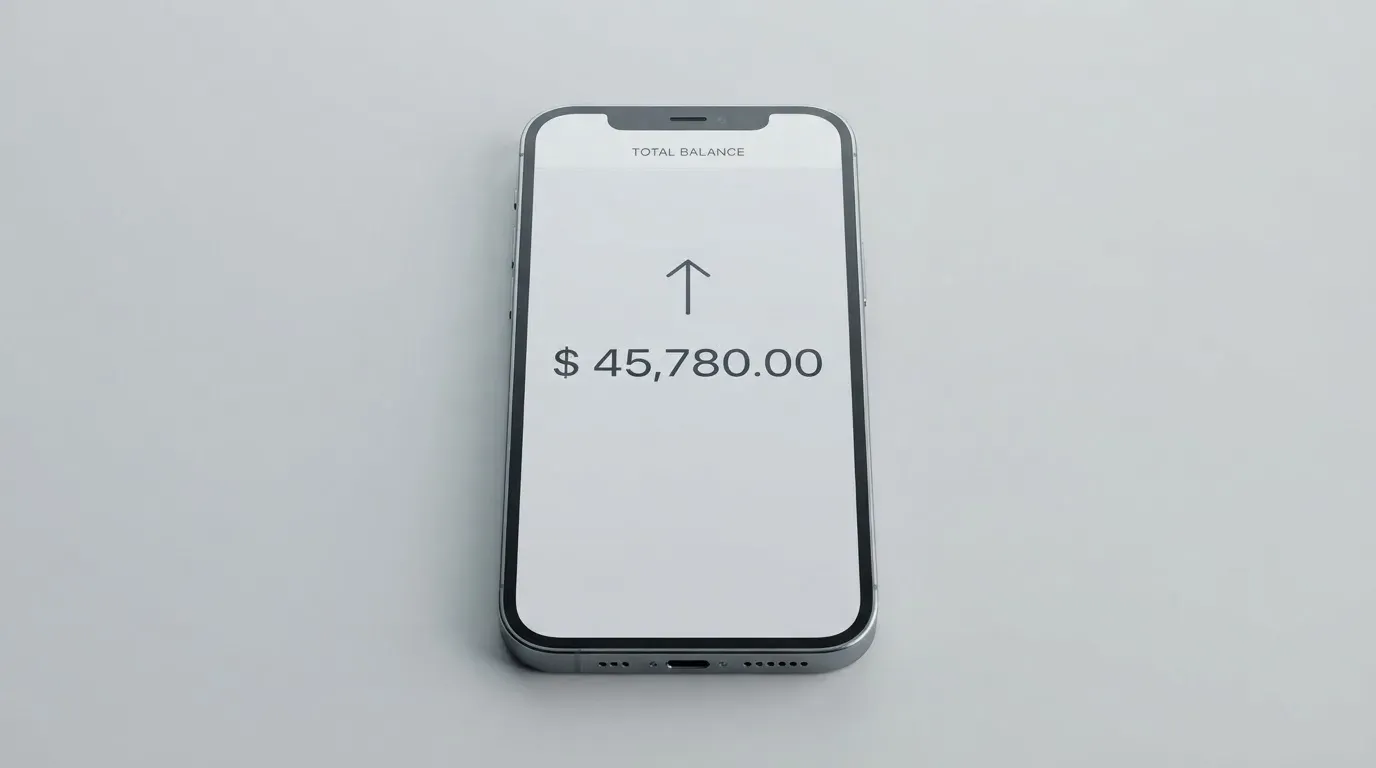 A phone showing a stablecoin transfer screen