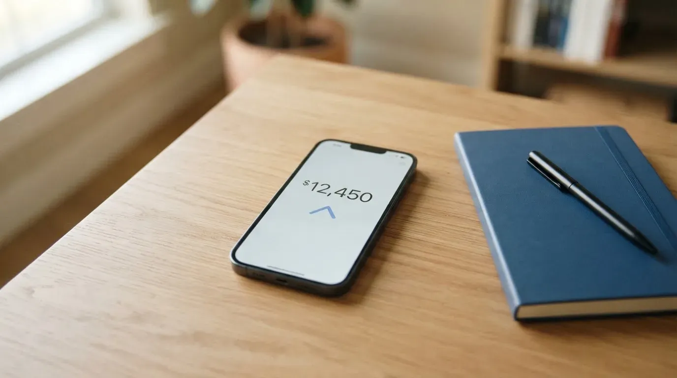 A phone showing a stablecoin transfer screen