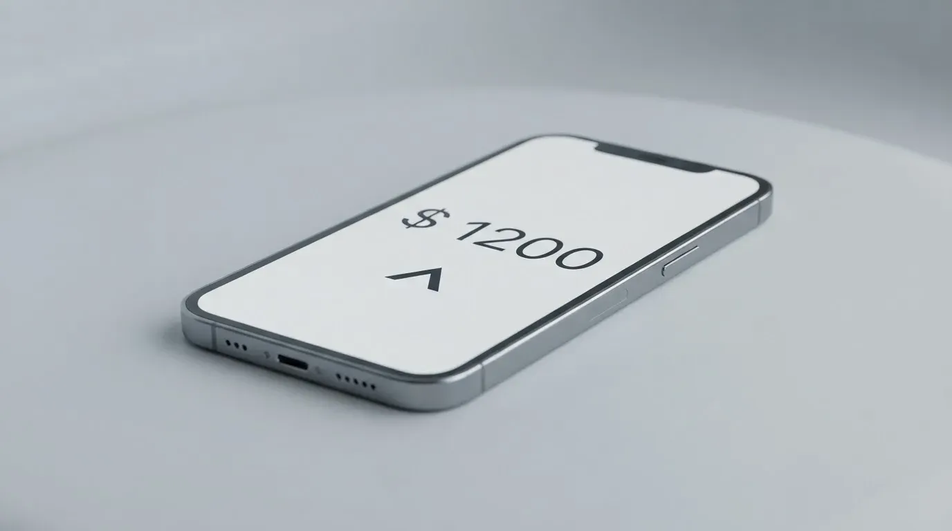 A phone showing a stablecoin transfer screen