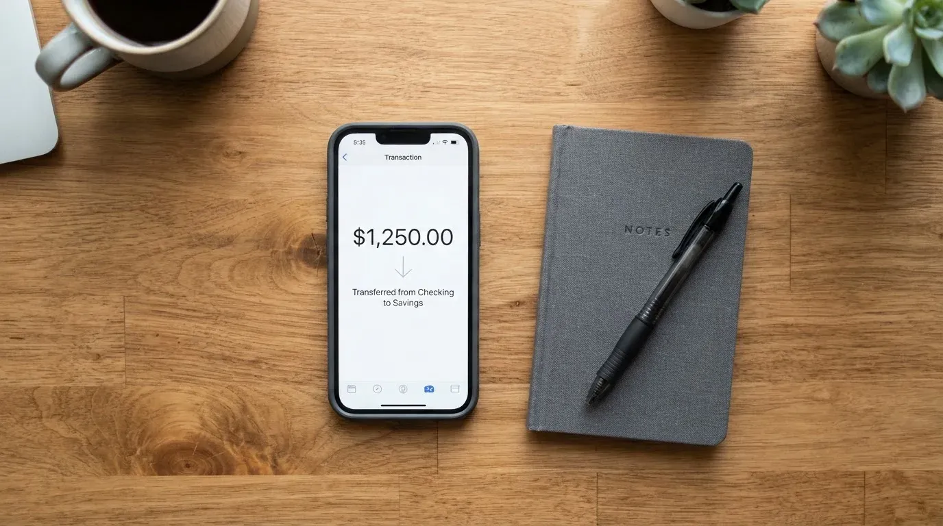 A phone showing a stablecoin transfer screen