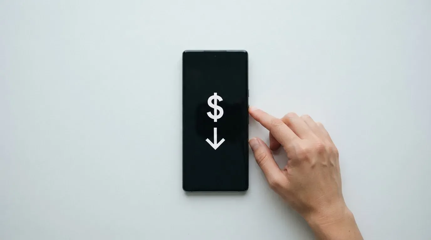 A phone showing a stablecoin transfer screen